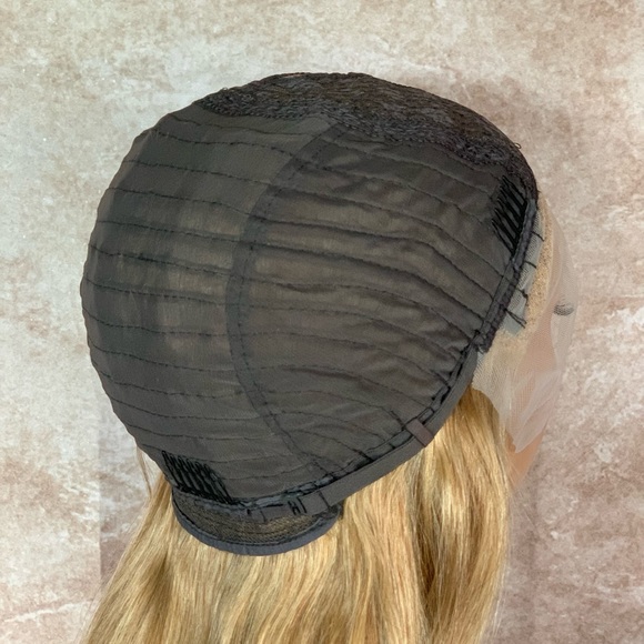 Human Hair Golden Blonde Lace Front Wig - Picture 8 of 10